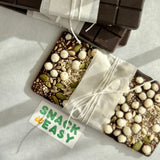 Carob chocolate with seeds