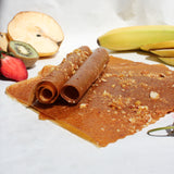 Peach fruit leather with almond