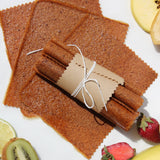 Apple fruit leather with cinnamon