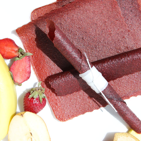 Redcurrant & apple fruit leather