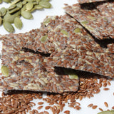 Flaxseed crackers with salt